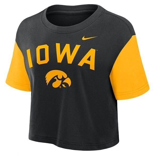 Iowa Hawkeyes Women's Colorblock Crop