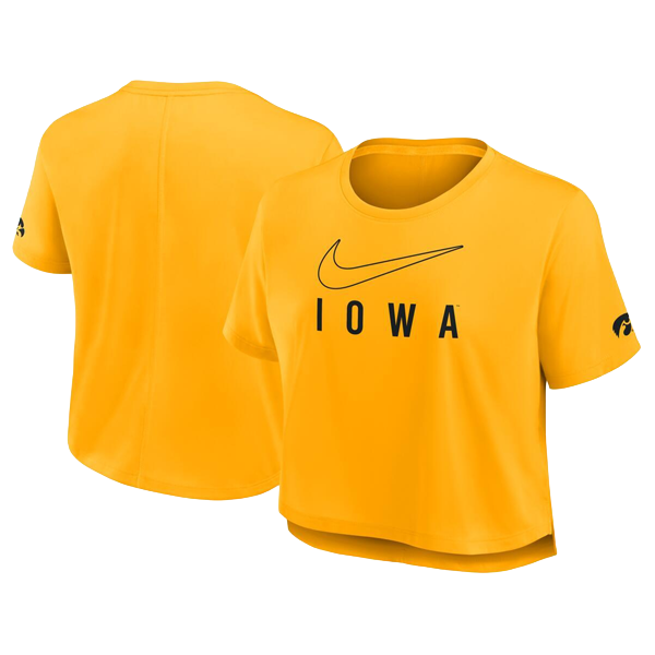 Iowa Hawkeyes Women's Performance Crop