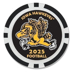 Iowa Hawkeyes 2025 Football Schedule Poker Chip