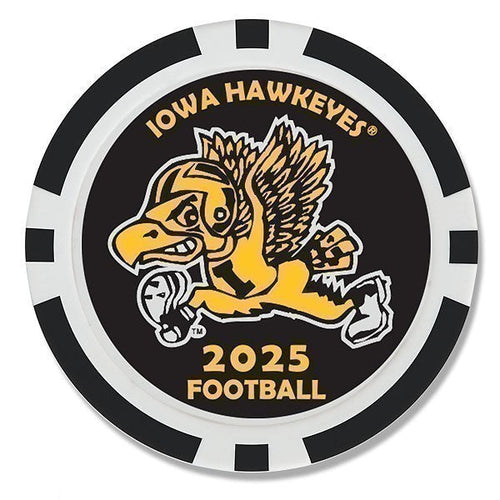 Iowa Hawkeyes 2025 Football Schedule Poker Chip