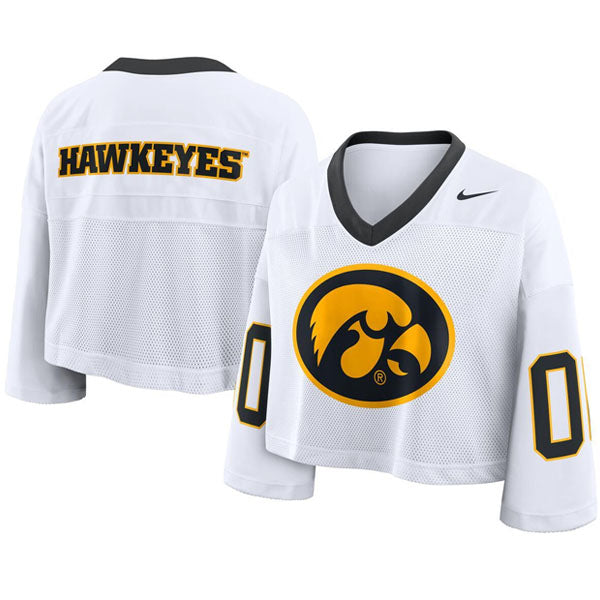 Nike Iowa Hawkeyes Women's Cropped Football Jersey