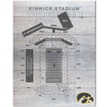 Iowa Hawkeyes Indoor/Outdoor Seating Chart Sign