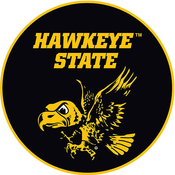 Iowa Hawkeyes Flying Herky Hawkeye State Decal