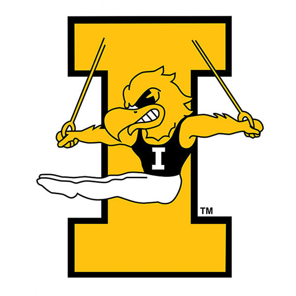 Iowa Hawkeyes Gymnastics 3" Decal