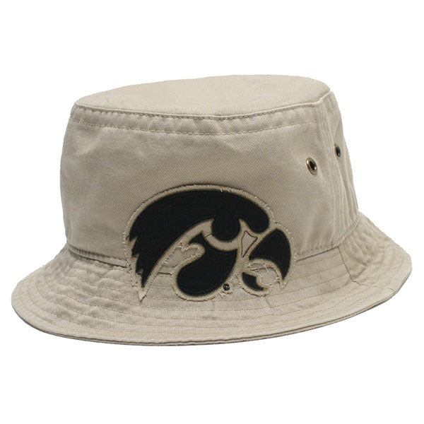 Iowa Hawkeyes Khaki Bucket Hat