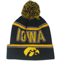 Iowa Hawkeyes Metallic Yarn Stocking Cap