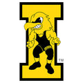 Iowa Hawkeyes 6" Vintage Wrestling Herky Decal-Color
