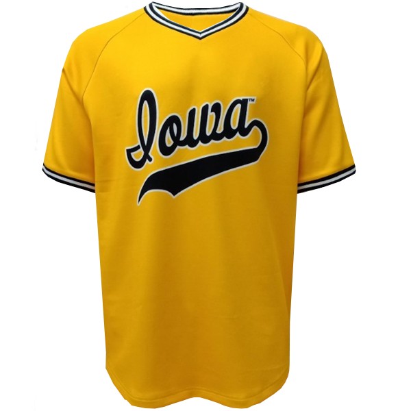 Iowa Hawkeyes Baseball Customized Gold Jersey