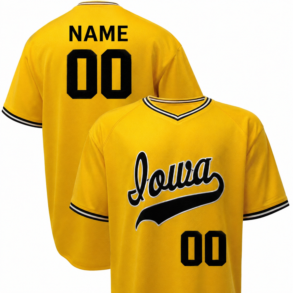 Iowa Hawkeyes Baseball Customized NIL Player Jersey