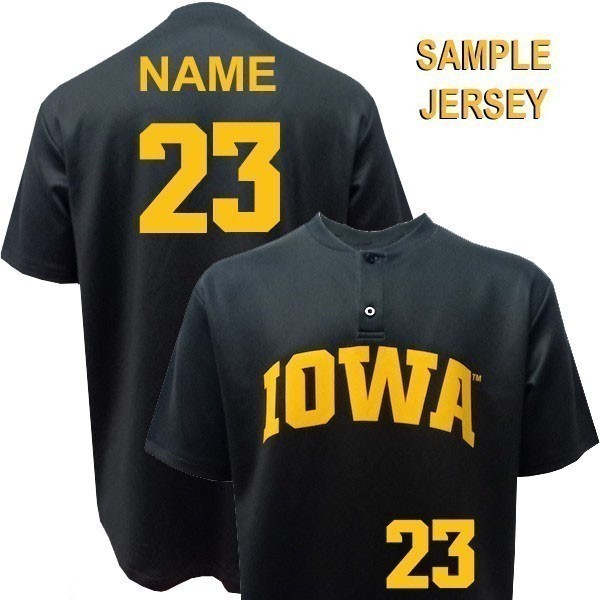 Iowa Hawkeyes Baseball Black Jersey