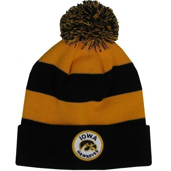 Iowa Hawkeyes Rugby Stripe Stocking Cap