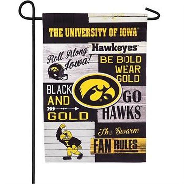 Iowa Hawkeyes Garden Flag