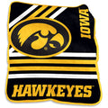 Iowa Hawkeyes Raschel Stripe Throw