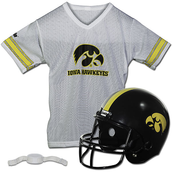 Franklin Sports Kids' Iowa Hawkeyes Jersey and Helmet Set
