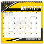 Iowa Hawkeyes 2027 Easel Desk Calendar
