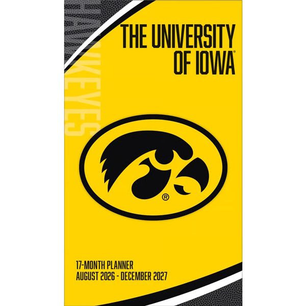 Iowa Hawkeyes 2027 17 Month Pocket Planner