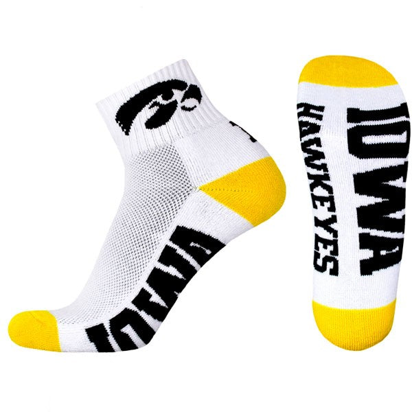 Iowa Hawkeyes Quarter Socks