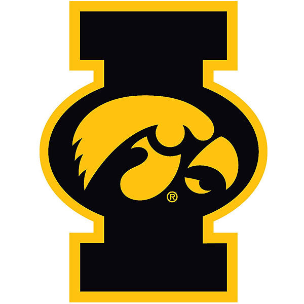 Iowa Hawkeyes "I" with Tigerhawk Decal
