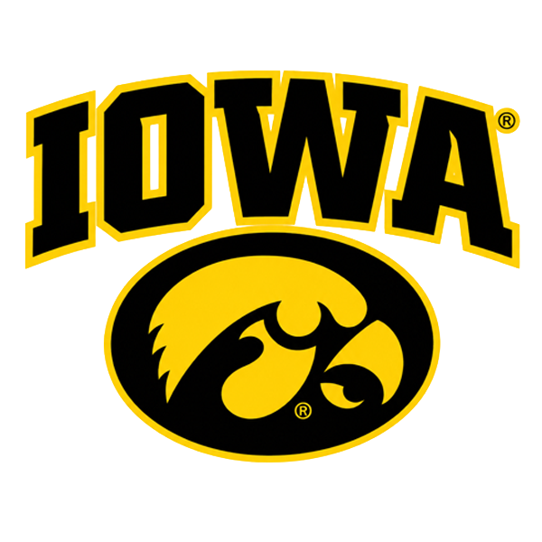 Iowa Over Tigerhawk Decal 3X2