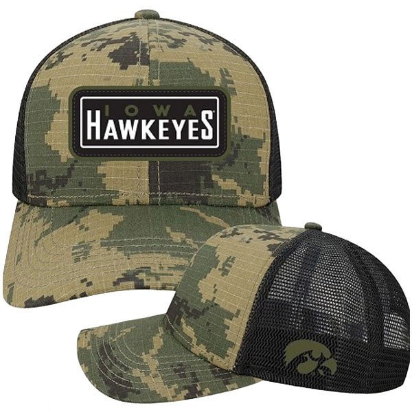 Iowa Hawkeyes Mid Pro Camo Snapback Hat