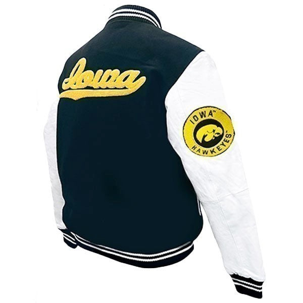 Iowa Hawkeyes Graduate Wool Leather Jacket