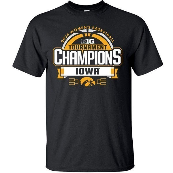 Iowa Hawkeyes Women's Basketball B1G Tournament Champions Tee - Short Sleeve