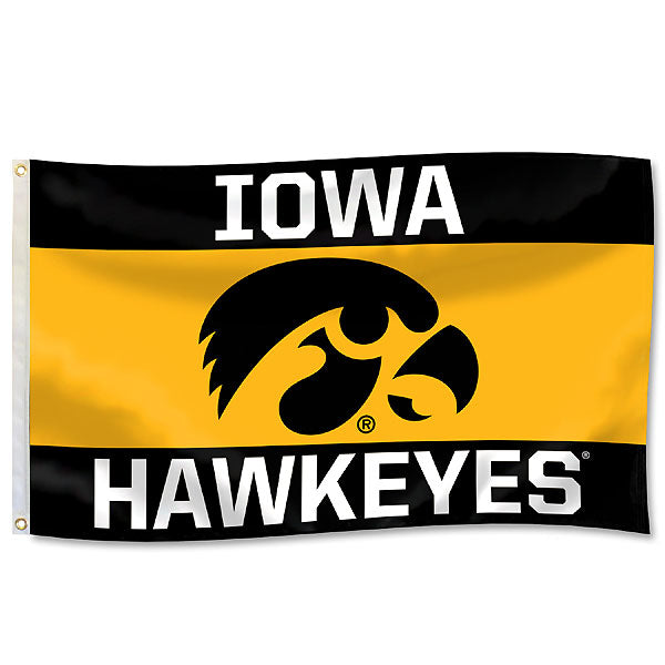 Iowa Hawkeyes 3-Panel Flag