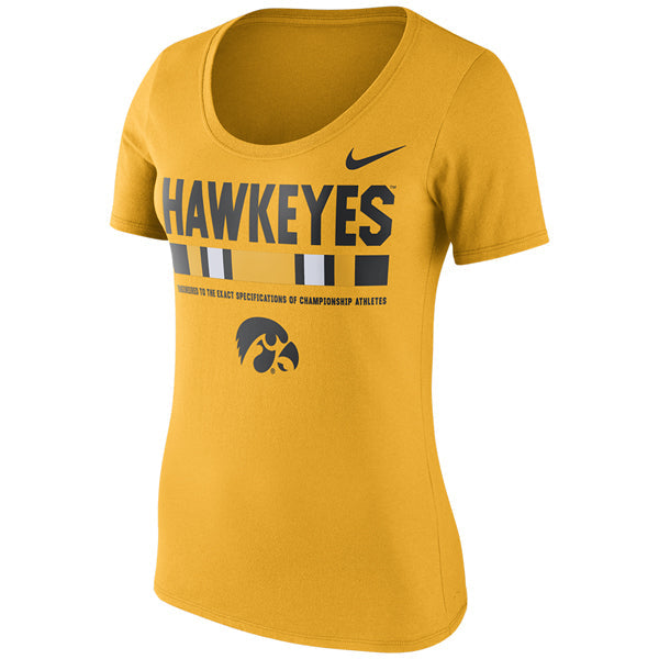 Iowa Hawkeyes Women's Sideline Scoop Tee