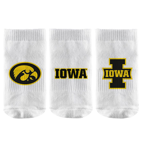 Iowa Hawkeyes Baby Socks -  3 Pack Set