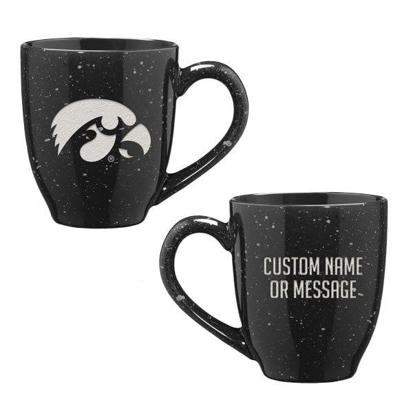 Iowa Hawkeyes Personalized 16oz Bistro Mug