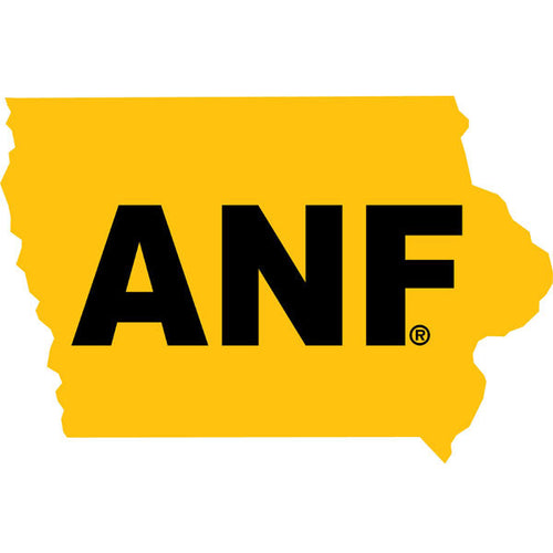 IOWA ANF STATE MAP DECAL