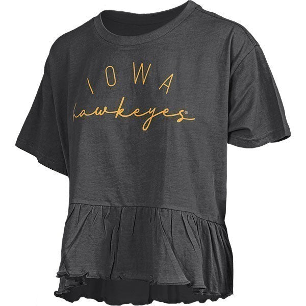 Iowa Hawkeyes Women's Ruffled Crop