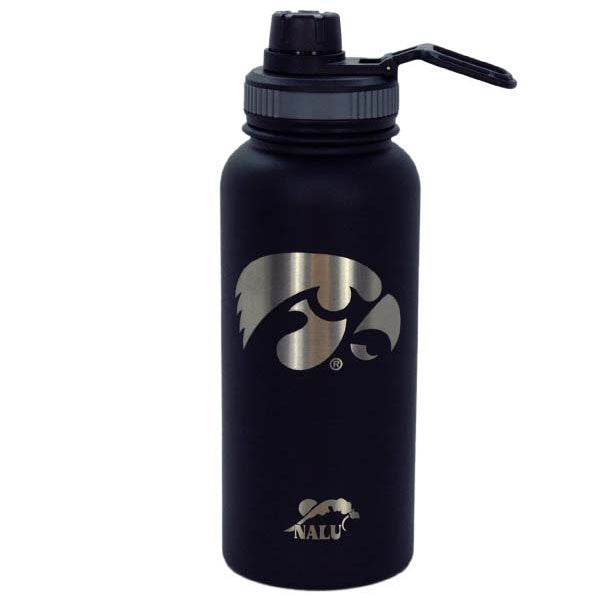 Iowa Hawkeyes Laser Etched Water Bottle