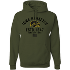 Iowa Hawkeyes Military Green Flag Hood