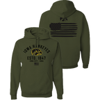 Iowa Hawkeyes Military Green Flag Hood