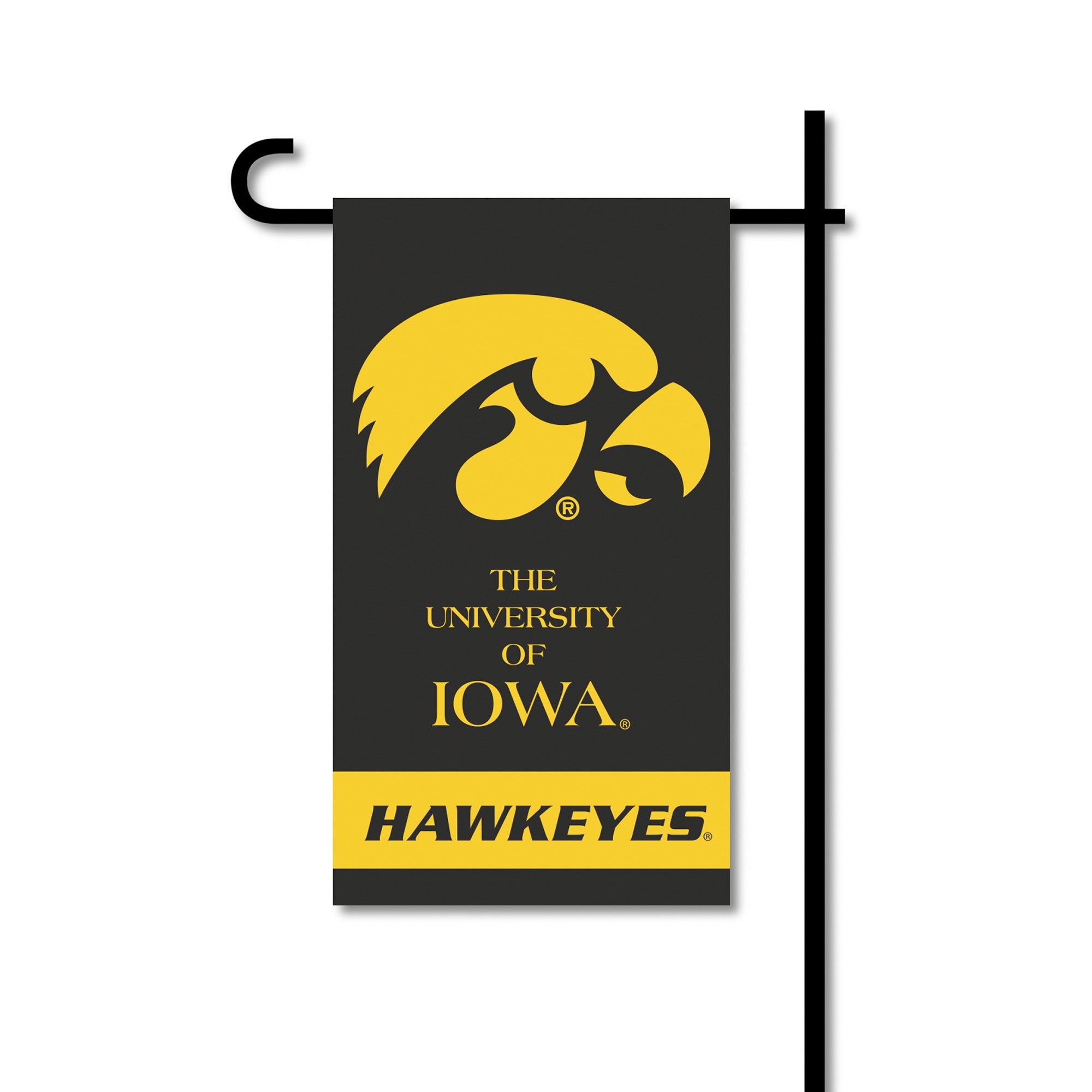 Iowa Hawkeyes 4"x8" Mini Two-Sided Garden Flag