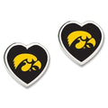Iowa Hawkeyes Heart Earrings