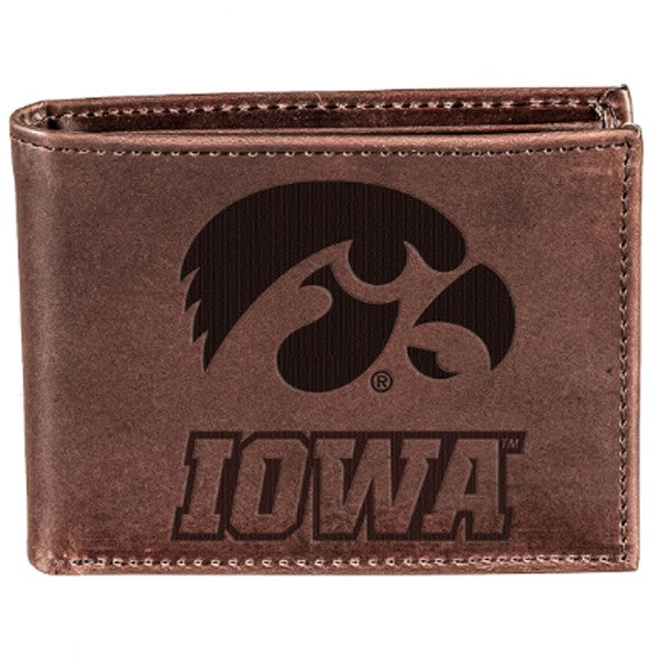 Iowa Hawkeyes Bi-fold Leather Wallet