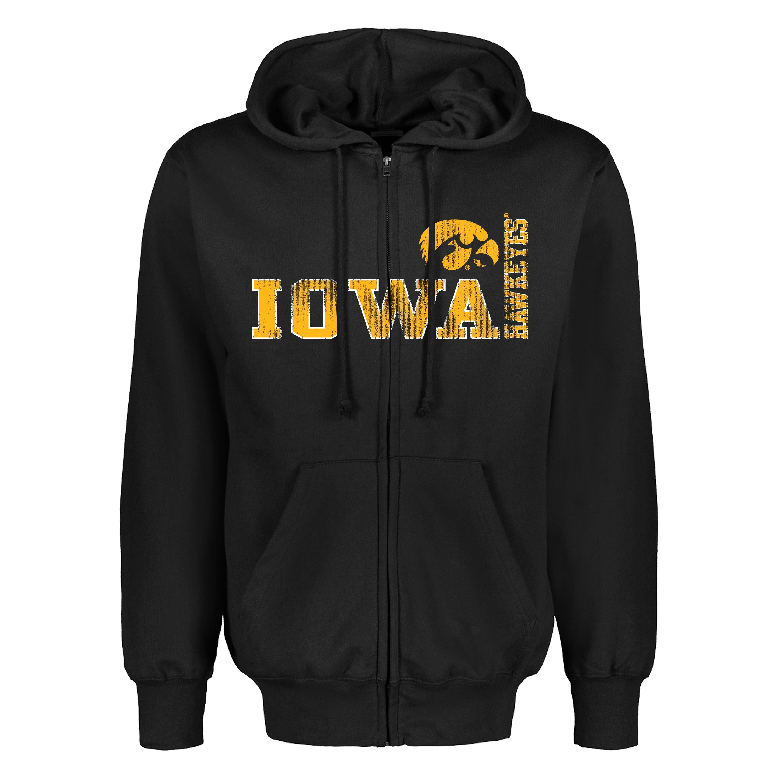 IOWA HAWKEYES FUNDAMENTAL FLEECE ZIP HOOD