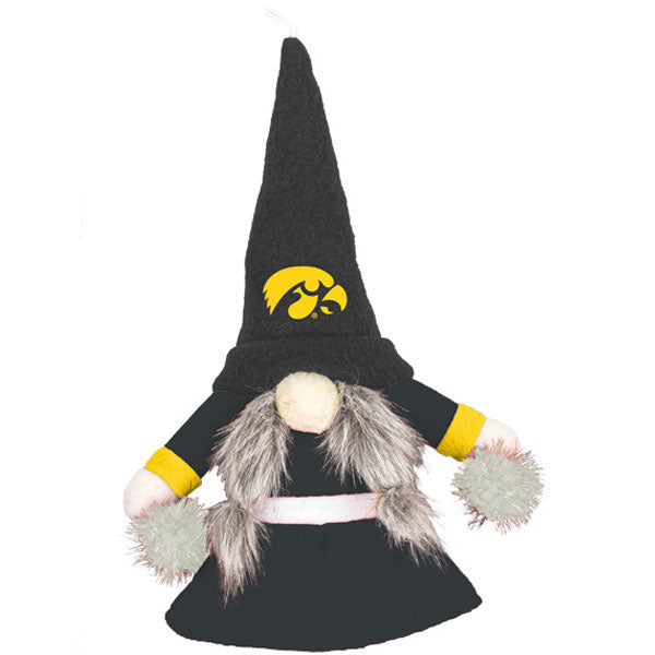 Iowa Hawkeyes Gnome Woman Ornament
