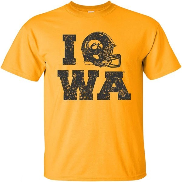 Iowa Hawkeyes Helmet O SS Tee