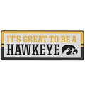 Iowa Hawkeyes Wood Sign