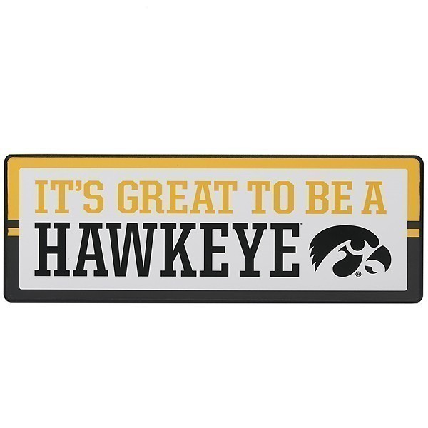 Iowa Hawkeyes Wood Sign