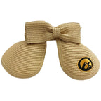 Iowa Hawkeyes Lucy Straw Roll Up Visor w/Bow