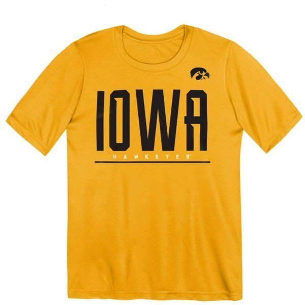 Iowa Hawkeyes Boys 4-7 Pumped Up Tee