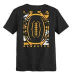 Iowa Hawkeyes Boys 4-7 Camo Football Tee
