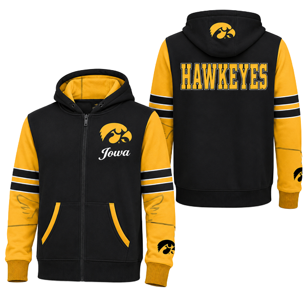 Iowa Hawkeyes Full-Zip Hooded Jacket