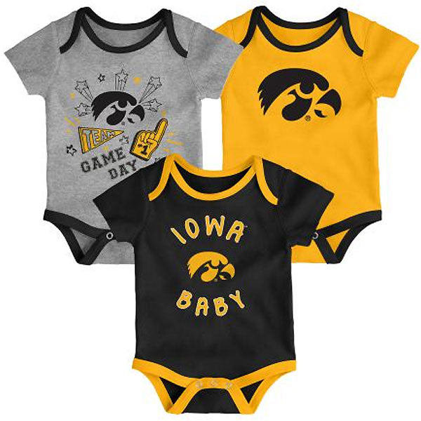 Iowa Hawkeyes Infant Champ Creeper Set