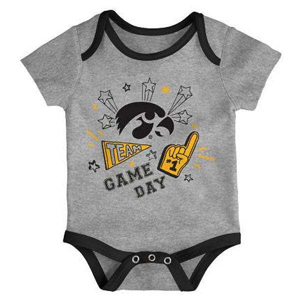 Iowa Hawkeyes Infant Champ Creeper Set