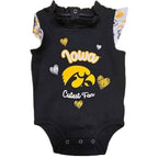 Iowa Hawkeyes Infant Happy Hearts 2PC Creeper Set